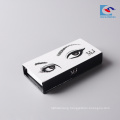 Hot sell custom drawer cardboard false eyelash packaging creative paper box with PVC window